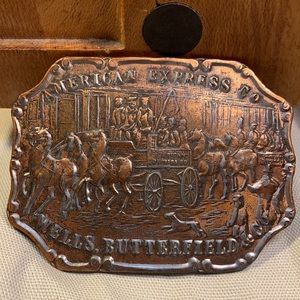American Express Co Wells, Butterfield & Co buckle